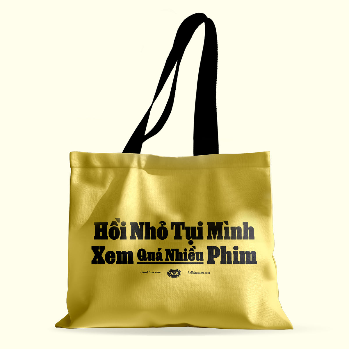 'Hồi Nhỏ Tụi Mình Xem Quá Nhiều Phim' Printed Tote Bag