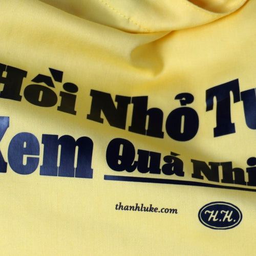 'Hồi Nhỏ Tụi Mình Xem Quá Nhiều Phim' Printed Tote Bag