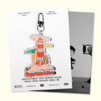 'Dựa Vào Nhau' Printed Plexiglass Keychain