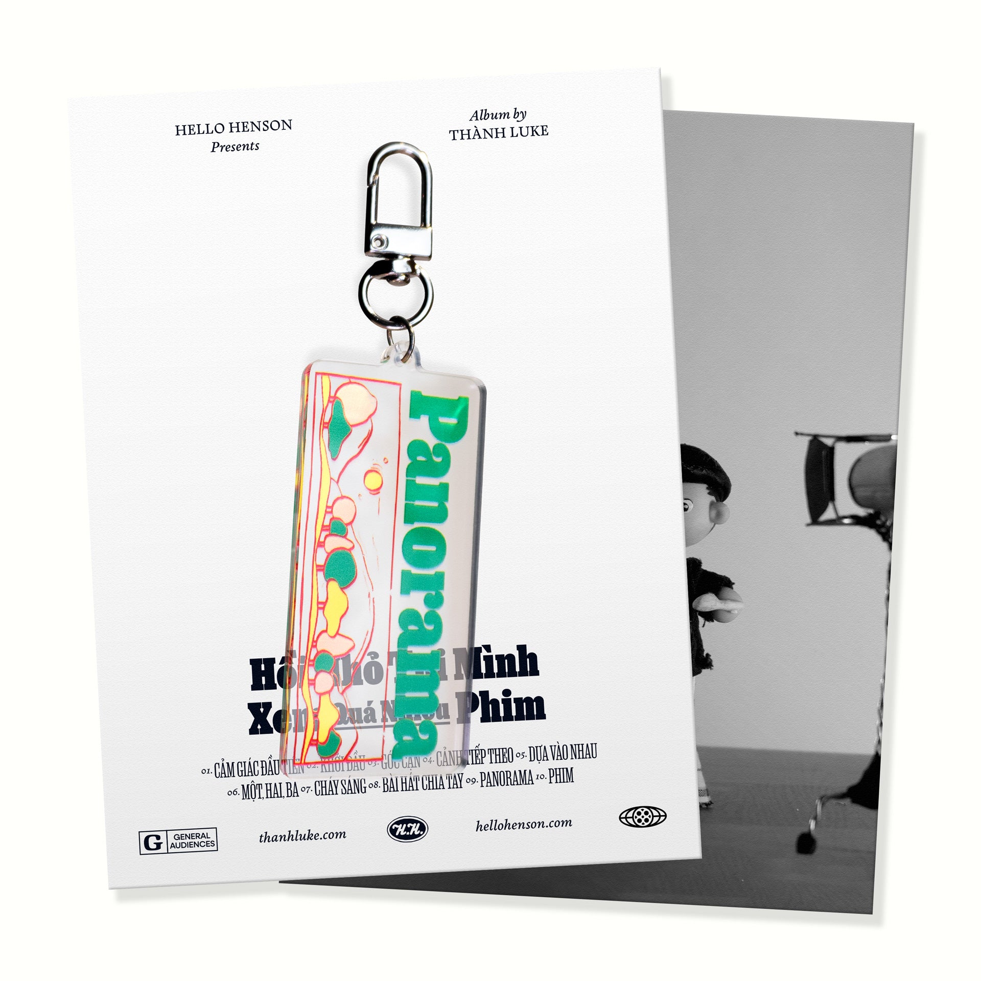 'Panorama' Printed Plexiglass Keychain