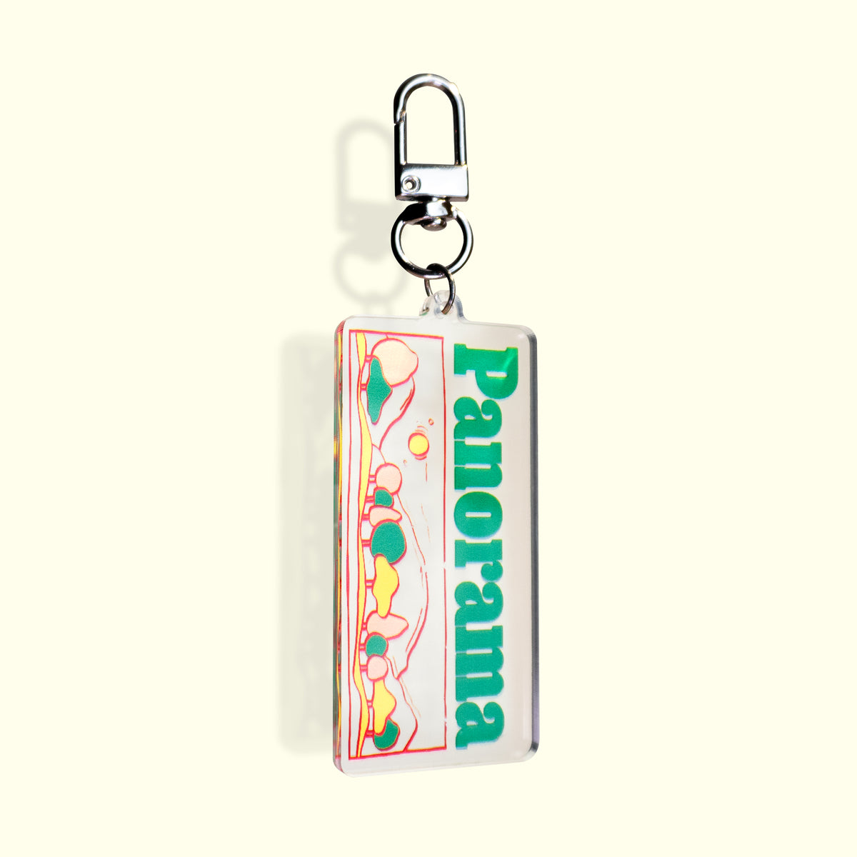 'Panorama' Printed Plexiglass Keychain